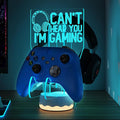 Light Up Headset and Controller Stand, 16 Colors 3D LED Lights Gamepad by CoolGiftMart