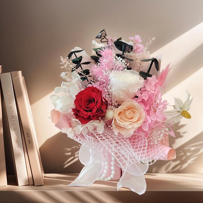Preserved Flowers Bouquet Romantic Valentines Day Gift - Image 7