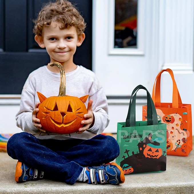 PARSUP Halloween Trick or Treat Bags, Halloween Party Supplies, 7.9 * 7.9 * - Image 6