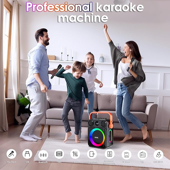 Karaoke Machine for Adults, Portable Karaoke Speaker - Image 2