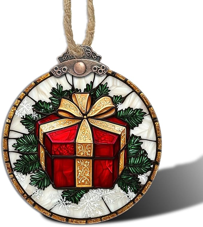 Stained Glass Christmas Decorations by Follow