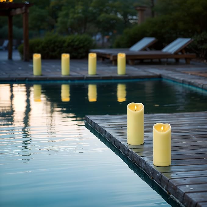 Amagic 4” x 9” Large Outdoor Waterproof Flameless Candles - Image 6