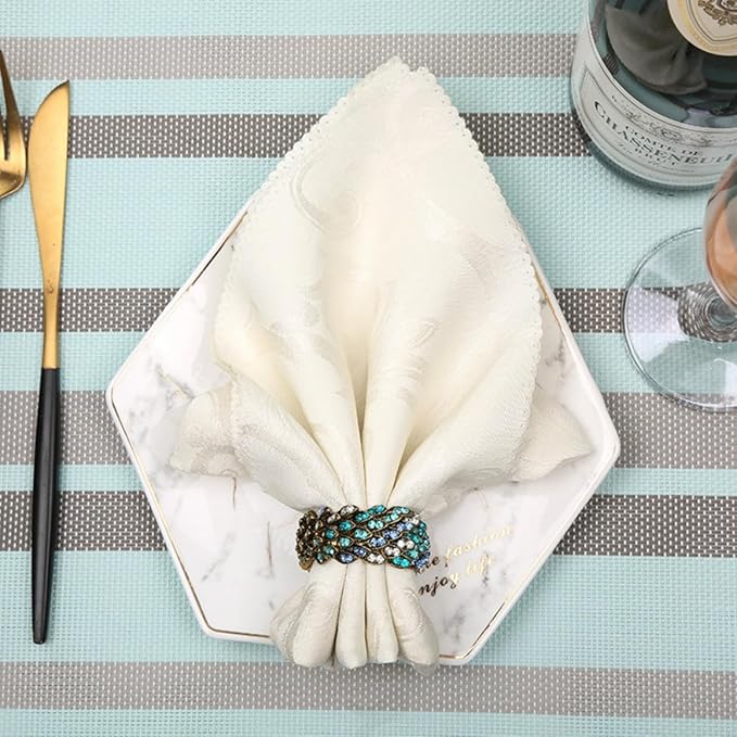 Jeweled Napkin Rings Set of 12 - Image 4