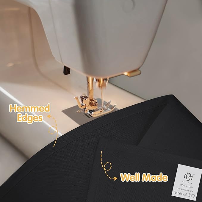 BRILLMAX 6 Pack Black Tablecloths - Image 4