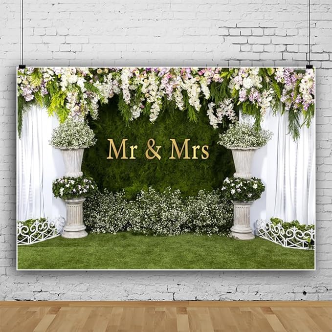 Wedding Arch Flower Backdrop 12x8ft - Image 2
