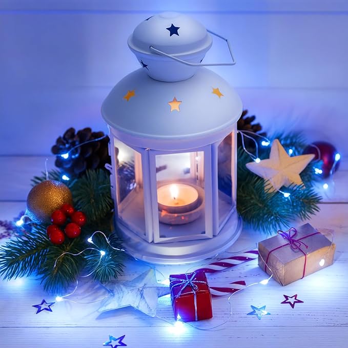 Lakumu 12 Pack Fairy Lights Battery Operated -7FT 20LED String Lights Silver - Image 7
