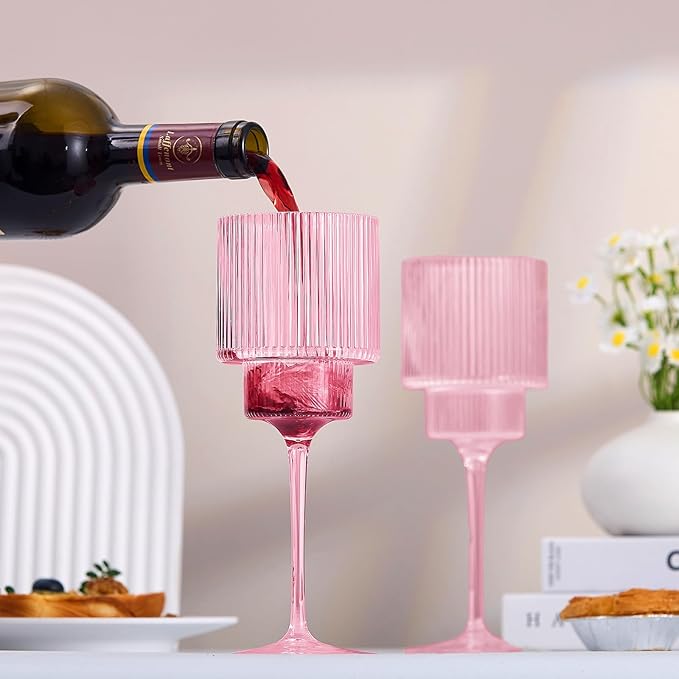 Plastic Goblets Wine Glasses - 12Oz Acrylic Wine Glasses Origami Unbreakable - Image 8