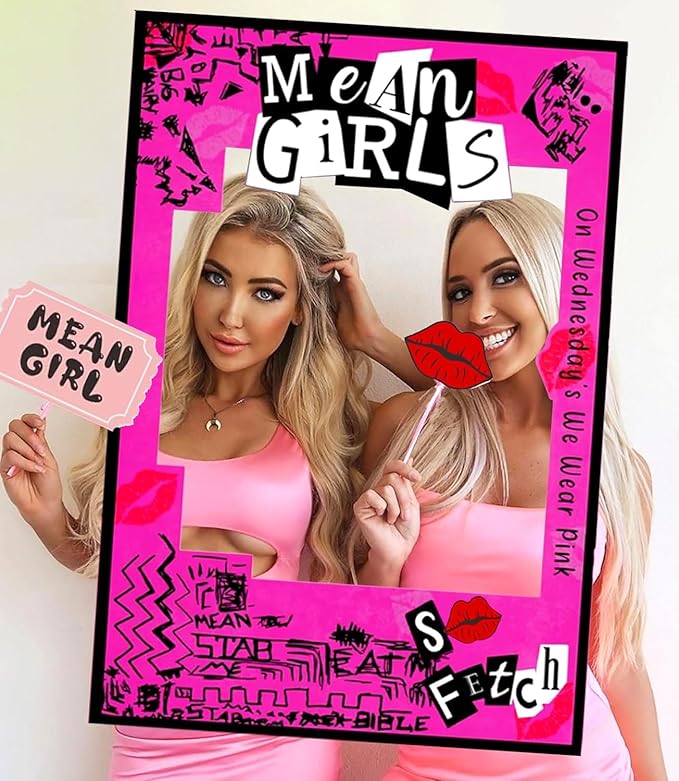 LaVenty Mean Girls Party Photo Booth Props Frame Mean Girls Party Decoration - Image 6