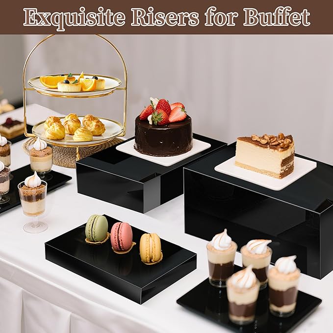 Extra Large Buffet Risers Set, Display Stand Shelf - Image 4