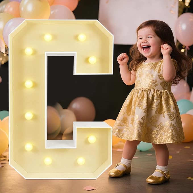 Marquee Light Up Letters: 3FT Large Decorative Signs by Unknown