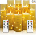 Flameless LED Candles with Timer 9 Pc Flickering Flameless Candles by FLAMELESSCANDLES
