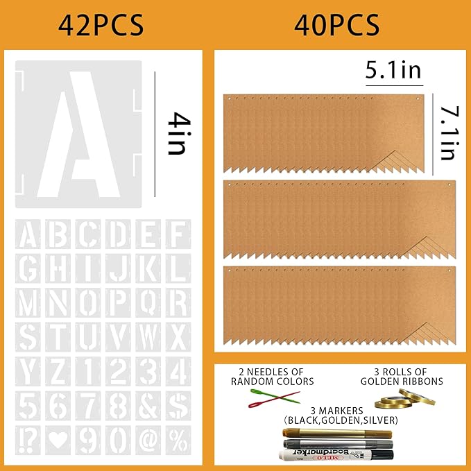 40 PCS Banner Customizable DIY Banners Kit - Image 2