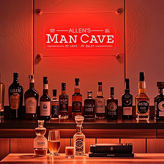 Custom Man Cave Neon Sign for Wall Decor, Personalized LED Neon Home Bar Name - Image 7