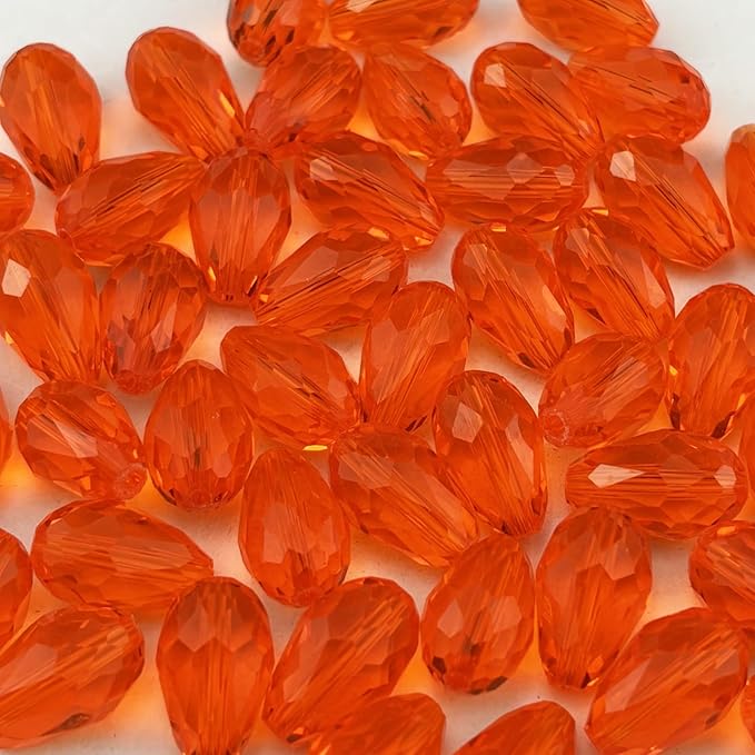 200pcs 3x5mm Teardrop Crystal Glass Beads by Unknown