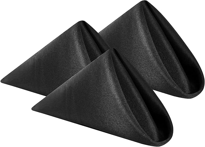 Cloth Napkins 20x20 inch Washable Polyester Dinner Napkins Soft Table Napkins by Cupuamon
