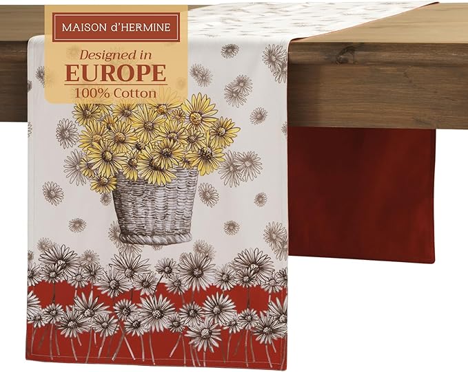 Maison d' Hermine Table Runner 100% Cotton Double Layer Table Runners 108 by MaisondHermine
