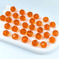 200 PCS 6mm Crystal Glass Beads Round Multiple Faceted Loose Spacer Glass Beads by Tingoons