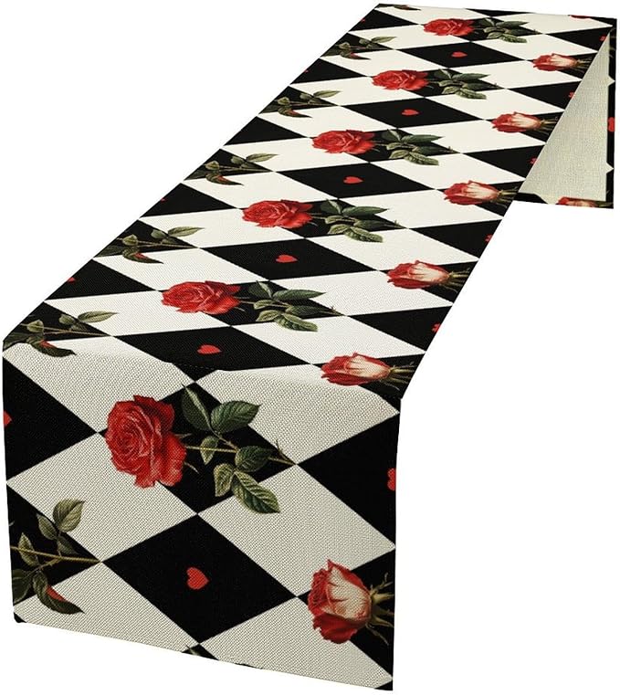Vintage Rose Table Runner, 13x36 Inch by Unknown