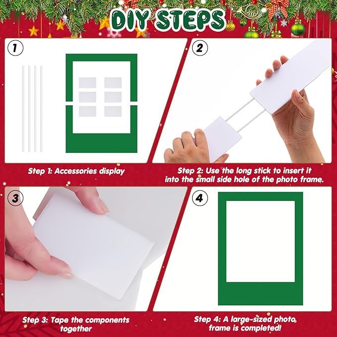 32 x 24 Inch Large Blank DIY Photo Booth Props Picture Frame Party Frame DIY - Image 3