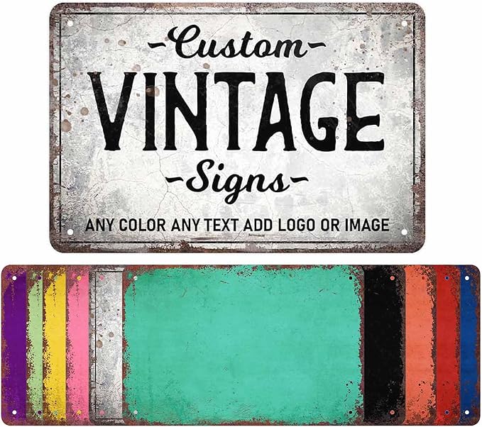 D-Story Personalized Metal Sign, 12.0 inches x 8.0 inches, Modern Decorative by Enjoy-yjl
