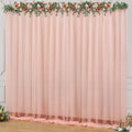 10x10ft Peach Tulle Backdrop Curtain by Partisky