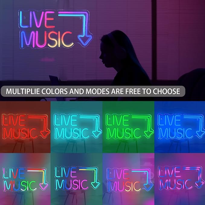 RGB Dynamic Music Neon Sign Dimmable - Image 4