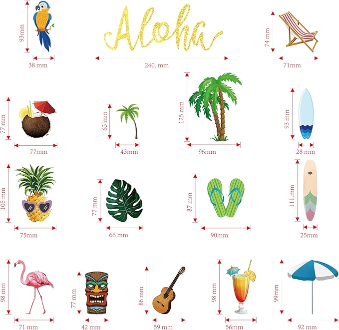 54 Pcs Cupcake Toppers and Cake Decorations - Image 2
