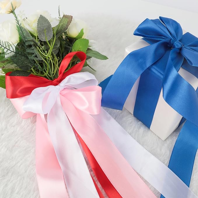 NESCCI 800 Yards Ribbon, 1-1/2 Inch Satin Ribbon, Single Face Satin Ribbons - Image 4