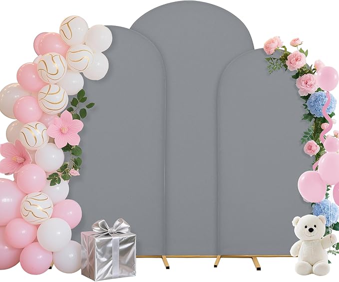 Wedding Arch Covers Arch Backdrop Cover Arch Stand Covers 7.2FT 6.6FT 6FT Set by Unknown