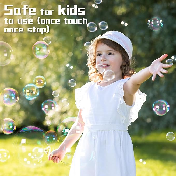 Theefun Bubble Machine: 500ML Automatic Bubble Blower Max 15000 Bubbles per Min - Image 8