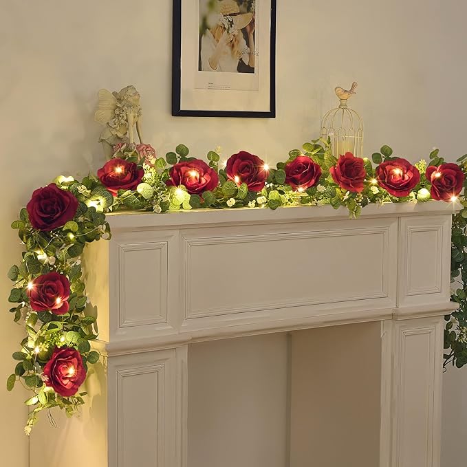Dolicer 2Pcs 13Ft Artificial Eucalyptus Garlands - Image 4
