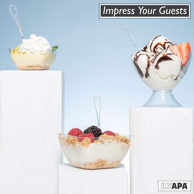 Ilyapa 5oz Plastic Dessert Cups - Image 4