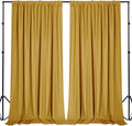 Sugargirl 10x10FT Gold Backdrop Curtains Polyester Photo Backdrop Drapes by Sugargirl