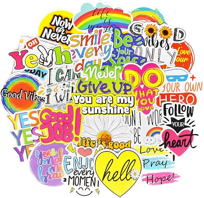 QTL Inspirational Stickers for Kids Motivational Stickers for Water Bottles by QTL