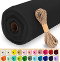 Black Tulle Fabric Roll by Luceinvita