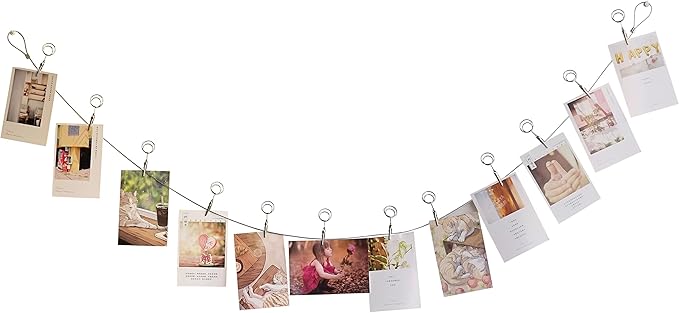 Multi-Purpose Steel Wall Hanging Photo Display Cable Wire Rod - Image 2