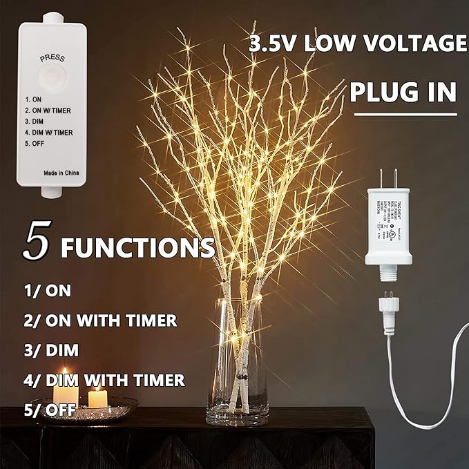 Fudios Lighted Branches 150 LED Fairy Lights - Image 2