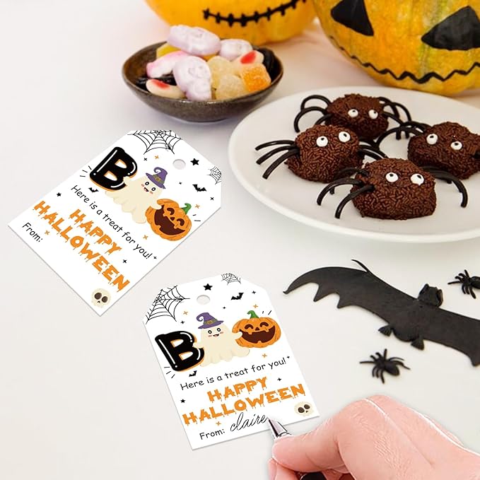 50pcs Boo Halloween Favor Tags, Halloween Class Gift Tags - Image 4