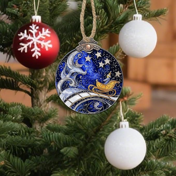 Stained Glass Christmas Decorations - Image 4