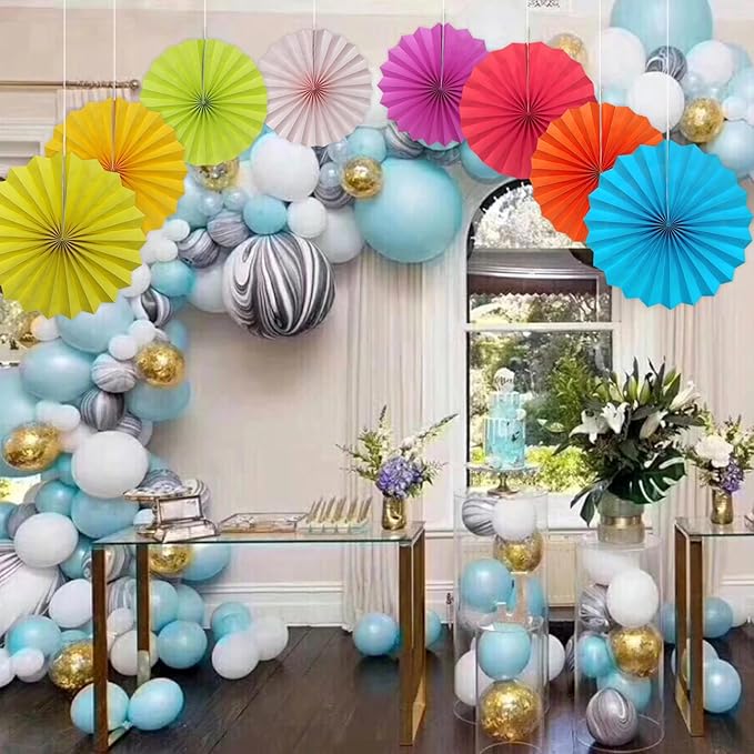 BARTHEW Green Graduation Party Decor, Tropical Party Decorations, 12in Hanging - Image 6