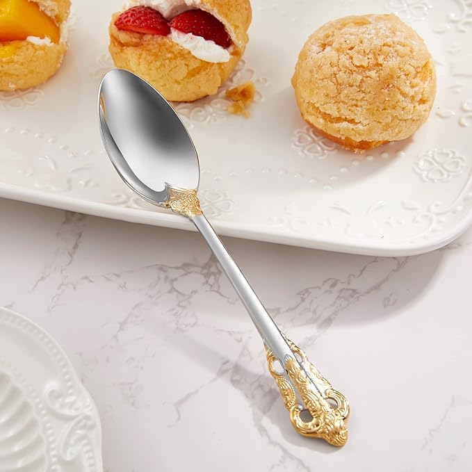 KEAWELL Luxury 6.3" Teaspoons, 18/10 Stainless Steel, Gorgeous Small Spoons - Image 8