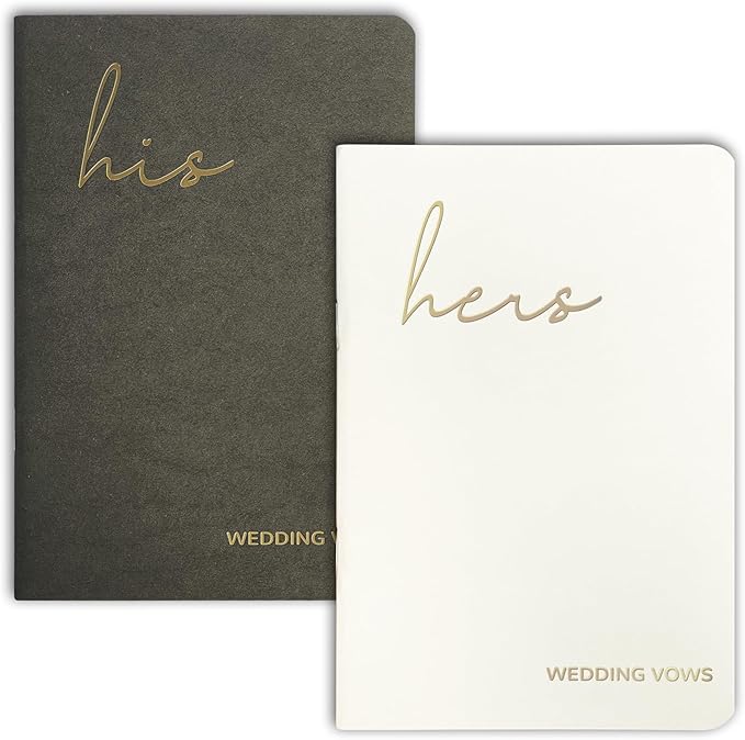 Wedding Vow Books His and Hers, Wedding Registry Gifts Ideas by MrMrsGifts