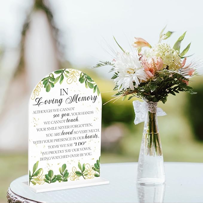 In Loving Memory Wedding Sign, In Memory Wedding Sign - Image 4