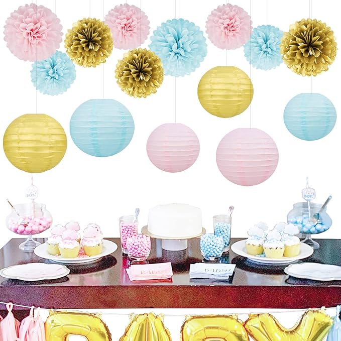Gender Reveal Decorations Blue Pink - Image 5