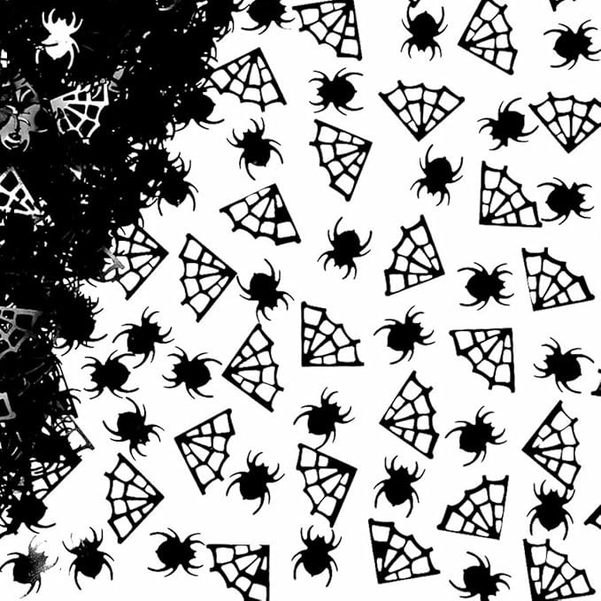 Halloween Party Confetti Glitter Spider Web Foil Metallic Confetti Sequin by WHITEEN+POP