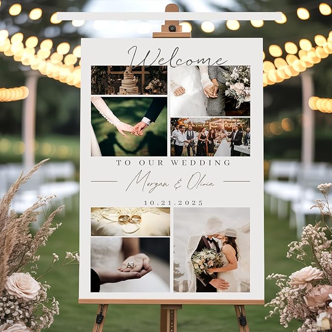 Personalized Wedding Welcome Sign by GiantBigHands