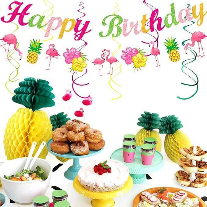 Hawaiian Luau Birthday Party-Decorations Supplies - Image 5