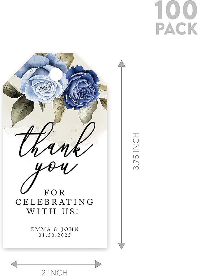 Andaz Press 100-Pack Personalized Thank You Tags - Image 5