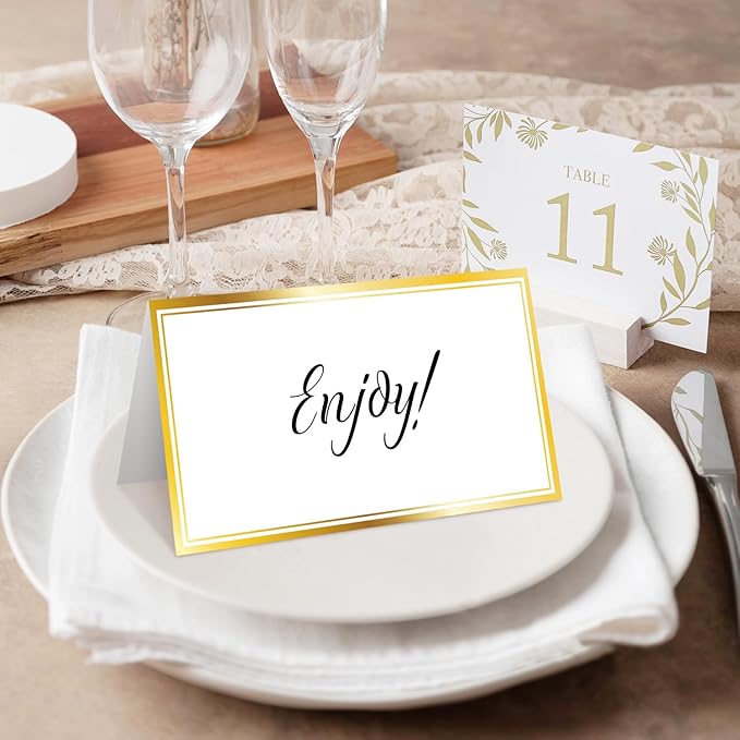 25 Premium Place Cards for Table Seating, Wedding Name Place Card - Image 4
