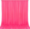 10 x 10 Feet Pink Backdrop Curtain by ZEBMOON